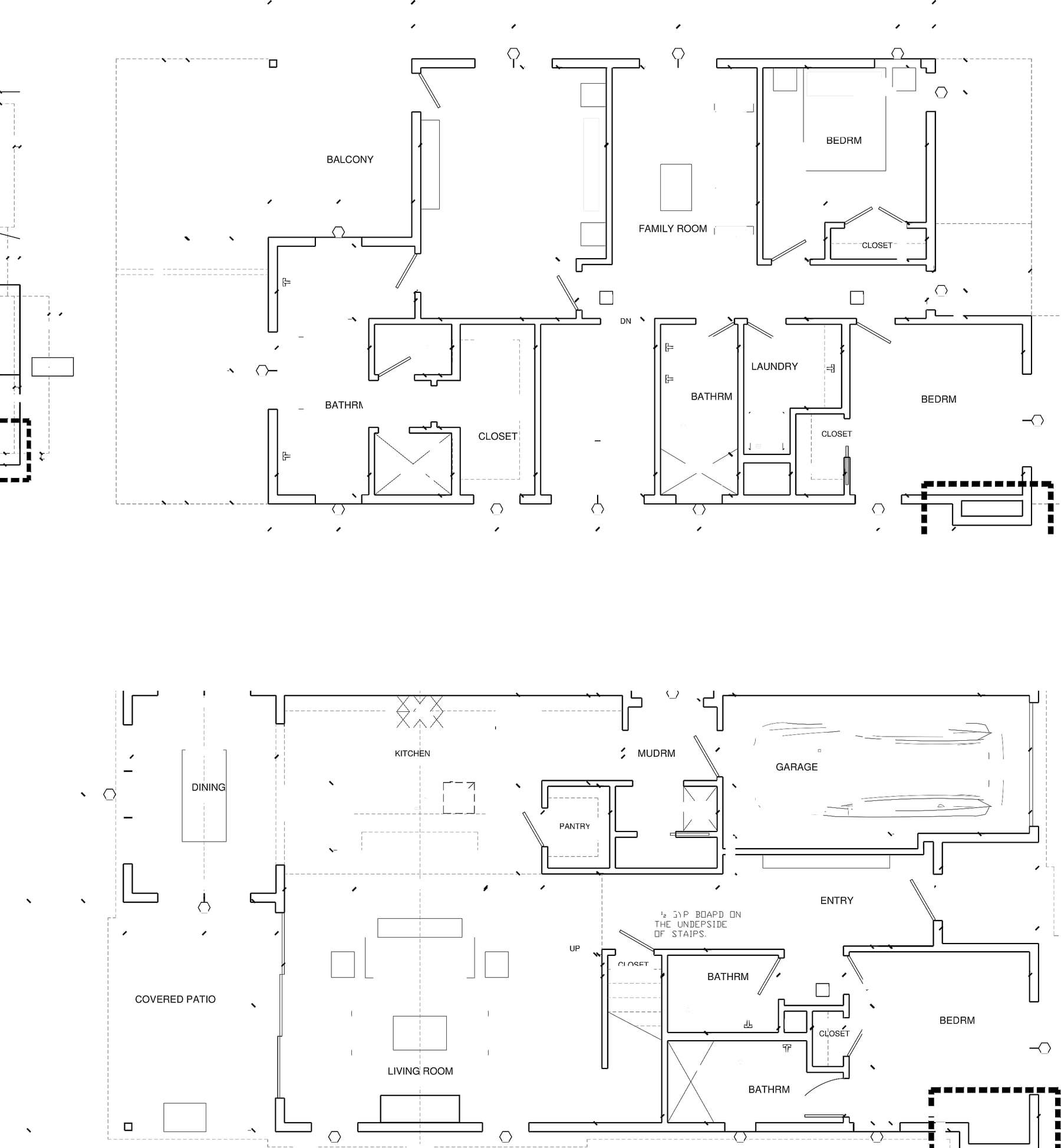 Floor plans for Bellaire Drive Building 1