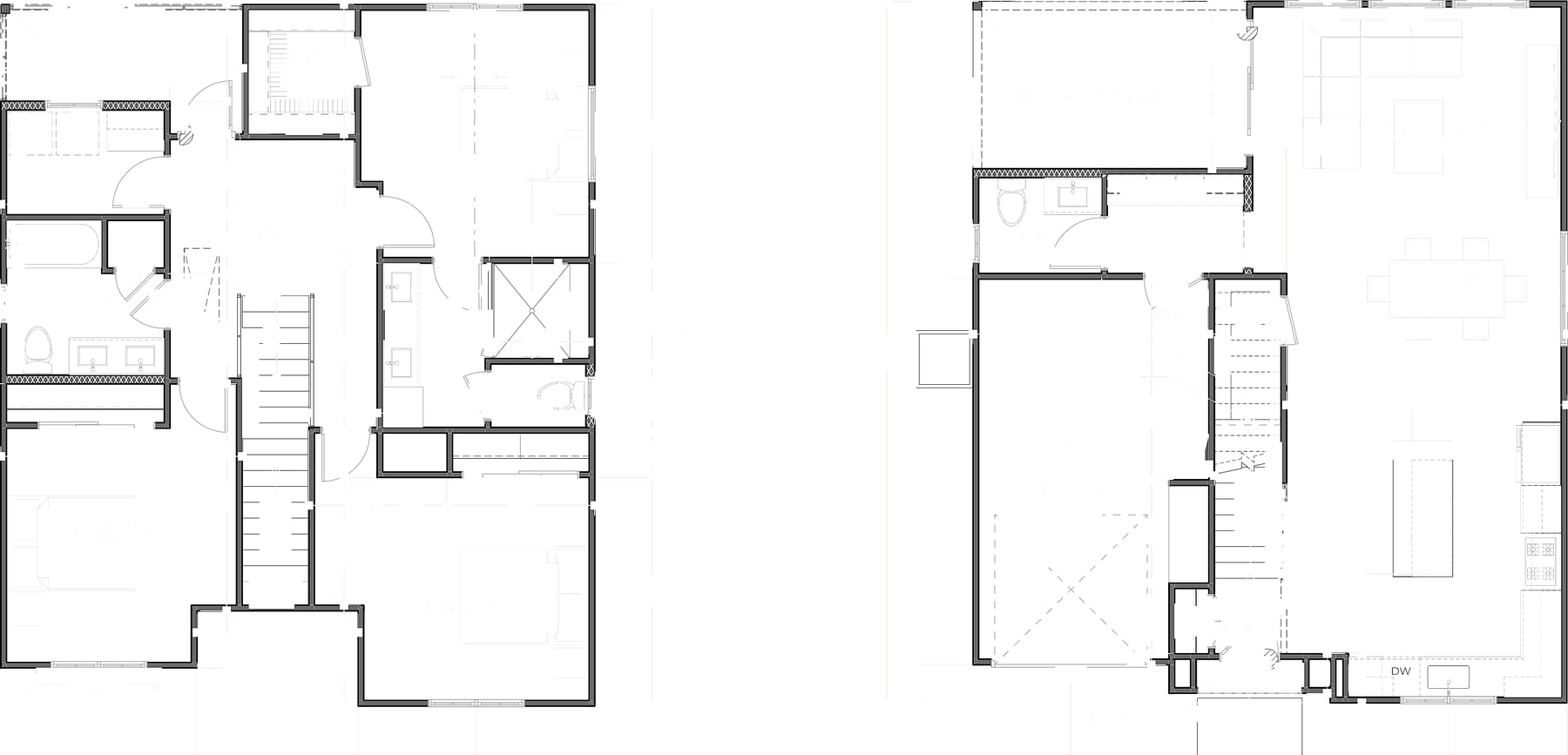 Floor plans for Green Forest Building 1