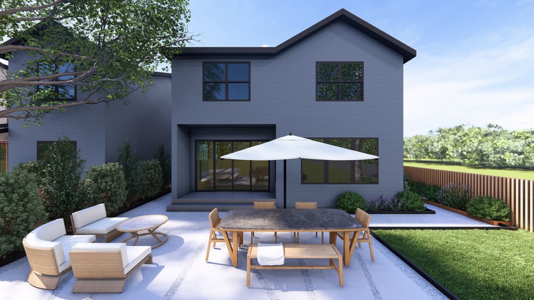 Primary bedroom interior at Majestic Enclave